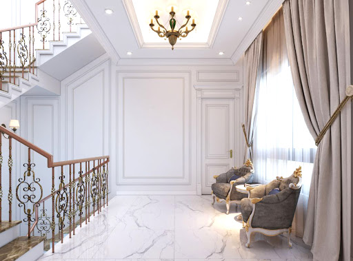 cau thang tan co dien