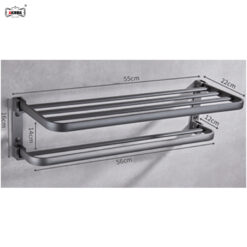 BỘ PHỤ KIỆN NHÀ TẮM CAO CẤP AKHOA Y3373 GRAY 8 6