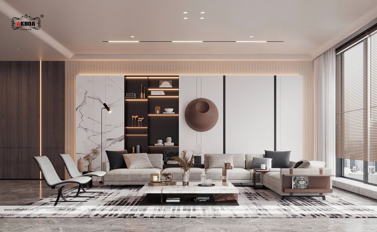 mau tam op than tre akhoa phong khach biet thu